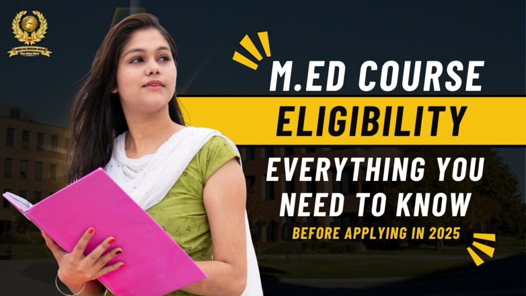 M.Ed Course Eligibility
