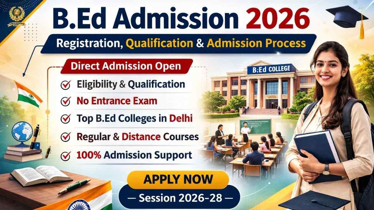 B.Ed Admission 2026 Registration