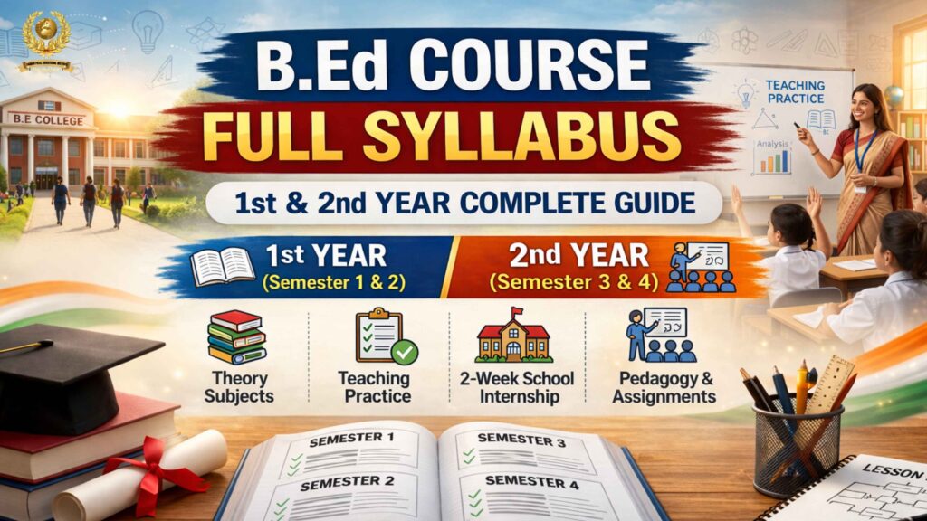 B.Ed Course Full Syllabus