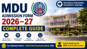MDU Admission 2026–27