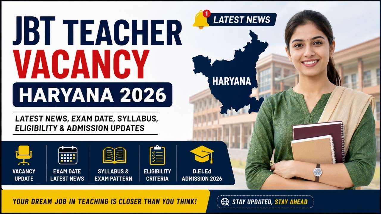 JBT Teacher Vacancy Haryana 2026