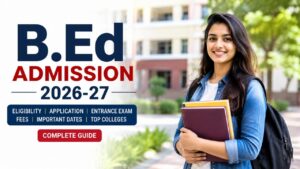 B.Ed Admission 2026