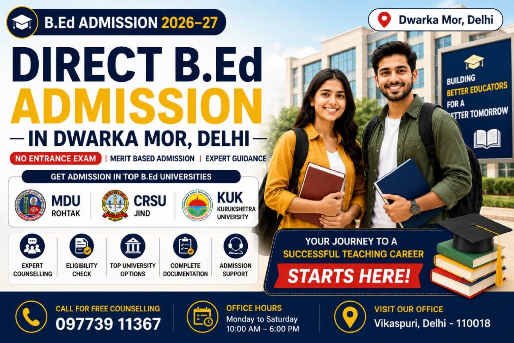 B.Ed admissions 2026–27 in Delhi