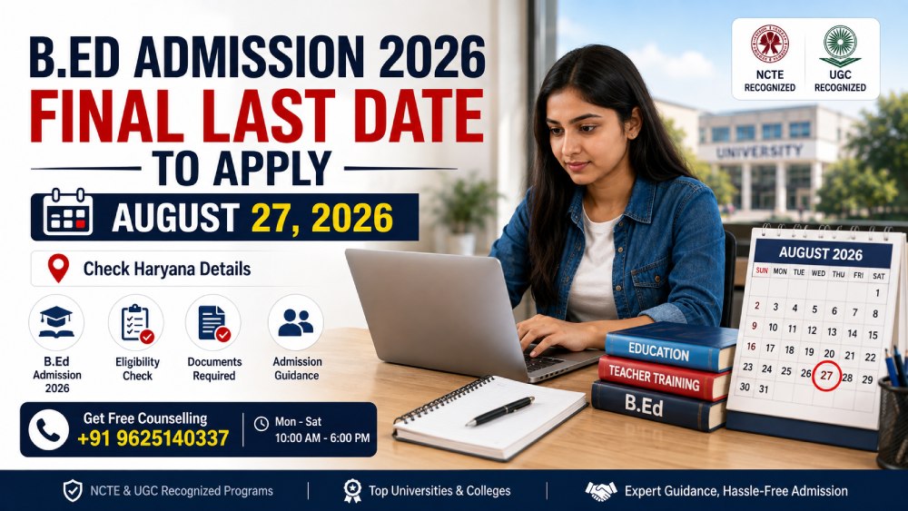 B.Ed Admission 2026